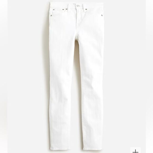 J. Crew 9" toothpick jean in white wash - Picture 4 of 7
